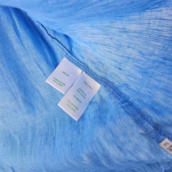 Lilly Pulitzer Linen Preppy Sea View Button Down Top Size XS - Picture 3 of 7